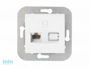 Розетка 1-ая компьютерная (скрытая) белая, Уют, Bylectrica (Розетка  РК18-013 Гарантийный срок:24 месяца)