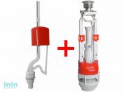 Арматура хром кнопка, ниж.подводка, ИнкоЭр (И - СБ1-НпрНРФ-А-М Р)