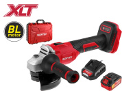 Аккум. углошлифмашина WORTEX LX CAG 1812-1 E в чем. ALL1 XLT SET БЕСЩЕТ., 18 В, 125 мм, 8000 об/мин (рег. об.)