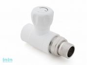 Кран шаровый ПП для радиатора 20х1/2" прямой РосТурПласт
