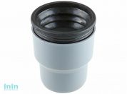 Переход на чугун для внутренней канализации в комплекте с манжеткой 110/124 РосТурПласт (Переход с чугуна на пластик 124х110 с манжетой.)