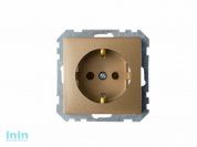 Розетка 1-ая (скрытая, с/з) бронза, Стиль, Bylectrica (Розетка штепсельная с заземляющим контактом скрытой установки Гарантийный срок:24 месяца)