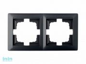 Рамка 2-местная графит, Стиль, Bylectrica (двухместная Гарантийный срок:24 месяца)