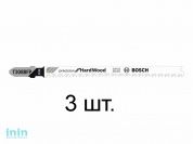 Пилка лобз. по дереву T308BFP (3 шт.) BOSCH (пропил с точным соблюдения угла, для точного реза, в т.ч. в твердой древисине)
