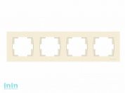 Рамка 4-ая горизонтальная кремовая, RITA, MUTLUSAN