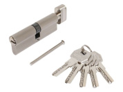 Евроцилиндр с вертушкой Стандарт MAX 90-5K SN (перф.ключ, 5ключей, Длина цилиндра 90 (40*10*40))