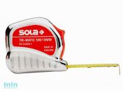Рулетка  5м/19мм на карте "Tri-Matic" ТМ 5m (SOLA)