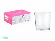 Набор стаканов, 6 шт., 345 мл, серия Bodega, LAV (Подходит так же в качестве креманки для подачи десертов)