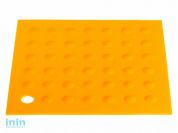 Коврик под горячее силиконовый, квадратный, 17.5 х 17.5 см, оранжевый, PERFECTO LINEA