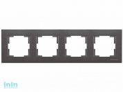 Рамка 4-ая горизонтальная дымчатая, RITA, MUTLUSAN