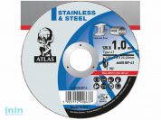 Круг отрезной 125х1.6x22.2 мм для металла ATLAS NORTON (A46S-T41 металл/нержавейка)