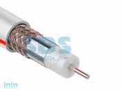 Кабель SAT 50 M, Cu/Al/Cu (64 %) 75 Ом (бухта 100 м) белый PROconnect (Телевизионный для спутникового телевидения)