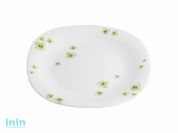 Тарелка десертная стеклокерамическая, 205 мм, квадратная, серия DEWDROPS (Капли росы), DIVA LA OPALA (Quadra Collection)