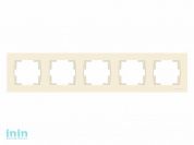 Рамка 5-ая горизонтальная кремовая, RITA, MUTLUSAN