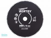 Диск пильный по металлу 89x10 мм 80 зуб. HS S080 M в блистере (WORTEX)