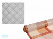 Клеенка столовая, ткань с ПВХ покрытием,  коллекция "Шелк",  с тиснением, 1 рулон/ 20 м.пог. (1 рулон/ 20 м.пог.Плотность330 (+/- 80) г/ кв.м) (КОЛОРИ