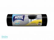 Пакеты для мусора 35л/30шт NV Plus (Материал / Цвет: LDPE / Черный. Размер единицы: 49 x 57 см.Толщина: 10 мкм) (NOVAX)
