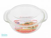 Кастрюля из жаропрочного стекла, 2.0 л, с крышкой, 260х232х105 мм, PERFECTO LINEA