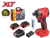 Аккум. ударный гайковерт/винтоверт WORTEX CWR 0218 в чем. XLT 2x2 А*ч, БЕСЩЕТ., 18 В, 220 Н*м (внутр. шестигр. 1/4", вес 0,92 кг)