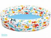 Надувной детский бассейн Ананас, 132х28 см, INTEX (от 2 лет)