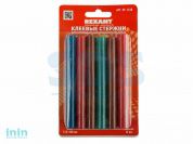 Стержни клеевые d=11,3 мм, L=100 мм, цветные (упак. 12 шт.) (блистер) REXANT