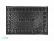 Коврик придверный 40 х 60 см черный, "Welcome", ТМ Blabar (размер 40 х 60 см)