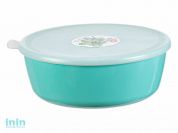 Миска ПРОВАНС  2,5л с крышкой (аквамарин) (аквамарин) (IDEA)
