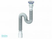 Сифон 1 1/2"х40/50 гофрированный 1200 мм (удлинённый), Unicorn