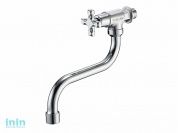 Кран водоразборный настеный с поворот. изливом, хром JIK13-A102-A SOLONE (Кран цинковый, Гарантия 1 год) (G.LAUF)