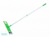 Швабра для пола с насадкой из микрофибры, зеленая, PERFECTO LINEA (Телескопическая рукоятка 67-120 см)