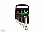 Набор ключей комбинир. с трещоткой 10-19мм PRO SERIES TOPTUL (GAAM0709)