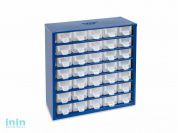 Модуль для хранения металлический (стальная рама, пластм. ящики) 35/0/0 (305x145x328 мм) (TAYG)