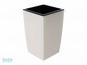 Кашпо для цветов со вставкой Жасмин, 1,5 л, светло-серый, GARDENPLAST