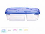 Контейнер пласт. прямоуг. 0.5 л + 0.3 л, с крышкой, Frigo Plus, DRINA (цвета в ассортименте)