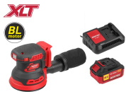 Аккум. эксцентриковая шлифмашина WORTEX COS 1218 E в кор. ALL1 XLT c акб и з/у в кор. БЕСЩЁТ., 18В, (Регул. об., Амплитуда колебаний: 3,6 мм)