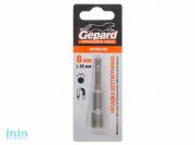 Насадка шестигранная магнитная  8х65мм GEPARD (GP3202-65) (Hex Shank Hexagon бита с торцевой головкой сталь S2 магнитная)