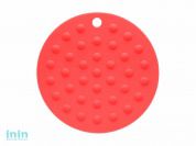 Коврик под горячее силиконовый, круглый, 17.5 х 0.2 см, красный, PERFECTO LINEA