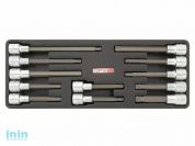 Набор-сет бит под трещотку 1/2" EXTRA LONG 12шт. 136х364мм TOPTUL (GAAT1202)