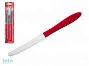 Набор ножей столовых, 3шт., серия PRISMA, красные, DI SOLLE (Длина: 210 мм, длина лезвия: 104 мм, толщина: 0,8 мм. Прочная пластиковая ручка.)