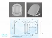 Сиденье для унитаза с крышкой "AVN SD 04u ", АВН