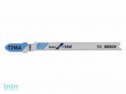Пилка лобз. по металлу T218A (1 шт.) BOSCH (пропил криволинейный, тонкий, для базовых работ)