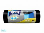 Пакеты для мусора 90л/20шт NV Plus (Материал / Цвет: LDPE / Чёрный . Размер единицы: 70 x 94 см.Толщина: 24 мкм) (NOVAX)