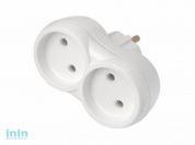 Разветвитель 2-местный (б/з, 16А, 250В) (двухместный Гарантийный срок:24 месяца) (BYLECTRICA)