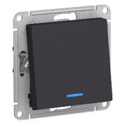 Выключатель 1-клавишный проходной с подсветкой Schneider Electric Atlas Design ATN001063