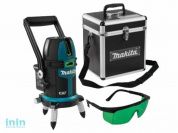 Нивелир лазерный линейный MAKITA SK 209 GDZ с держателем в мет. кейсе (проекция: 3 плоскости 110°,130°, до 20 м, +/- 0.10 мм/м, резьба 1/4")