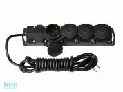 Удлинитель брызгозащищенный 3,5м (4 роз., 3.7кВт, с/з, ПВС 3х1,5) Bylectrica (Удлинитель четырехместный с заземляющим контактом брызгозащищенный 16А Г