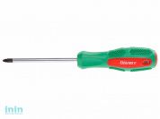 Отвертка "+" №1 100мм PZ ВОЛАТ (крестовая Pozidrive, двухкомп. рукоятка Anti-Slip)