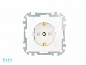 Розетка 1-ая (скрытая, с/з, з/ш) белая, Стиль, Bylectrica (Розетка штепсельная со шторками с заземляющим контактом скрытой установки Гарантийный срок: