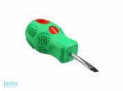 Отвертка "-" 4,0х 38мм SL ВОЛАТ ("бочка", шлицевая Slotted, двухкомп. рукоятка Anti-Slip)