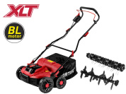 Аккум. аэратор-скарификатор WORTEX CAE 3736 ALL1 XLT SOLO БЕСЩЁТ.ДВИГ., 18В+18В, шир. 37 см (вал для аэрации, вал для скарификации, 5 рег.высоты, 45 л травосборник)